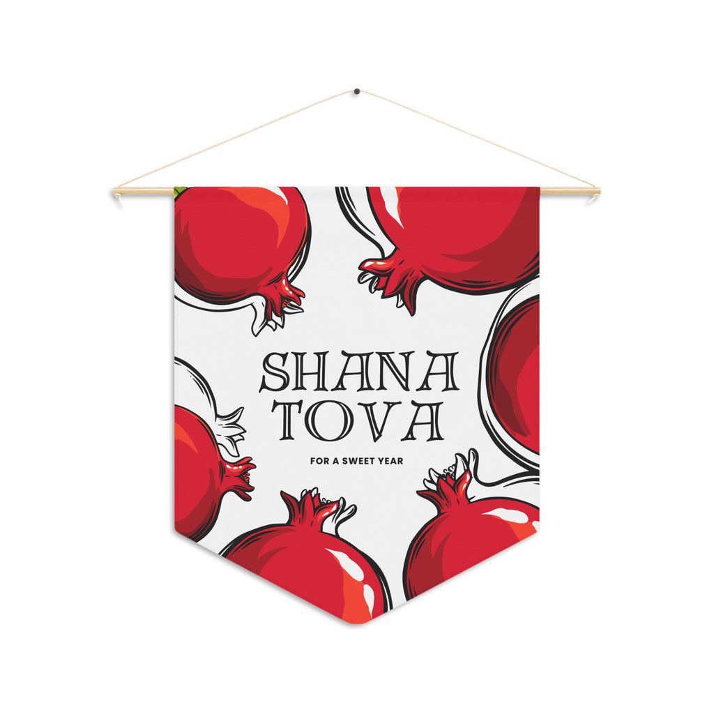 Shana Tova | Pomegranate Sweet Year Wall Pennant