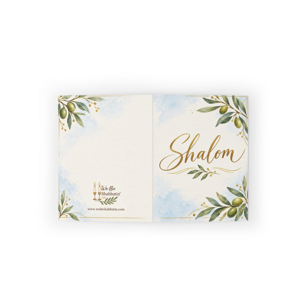 Shalom Greeting Card | Faith-Based Encouragement Card (8, 16, and 24 pcs)