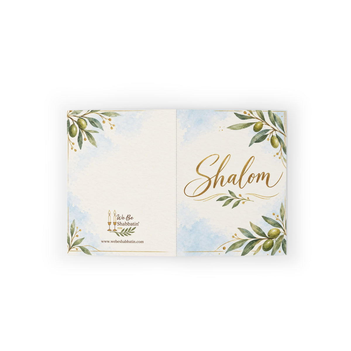 Shalom Greeting Card | Faith-Based Encouragement Card (8, 16, and 24 pcs)