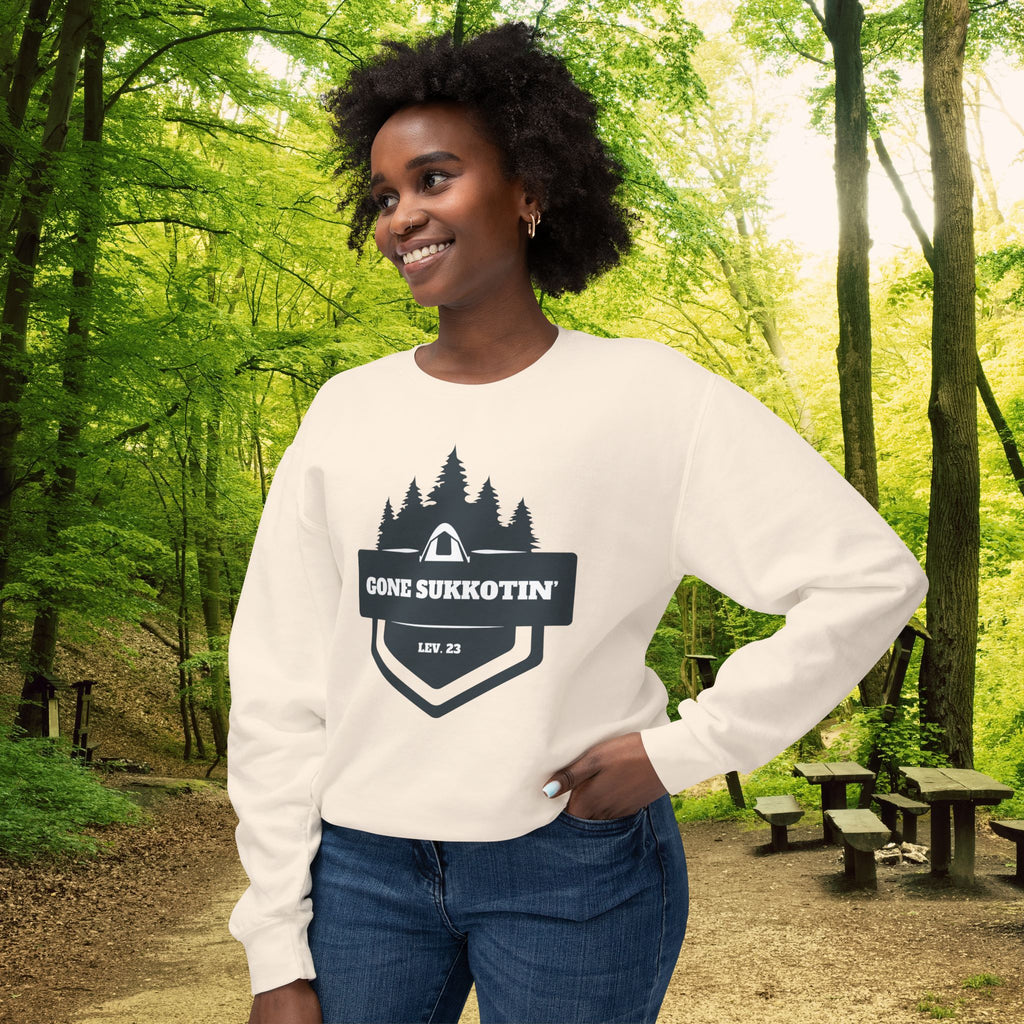 Gone Sukkotin’ Sweatshirt | Sukkot Camping Feast Gear | Lev 23 Crewneck