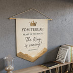 Yom Teruah | The King Is Coming Wall Pennant