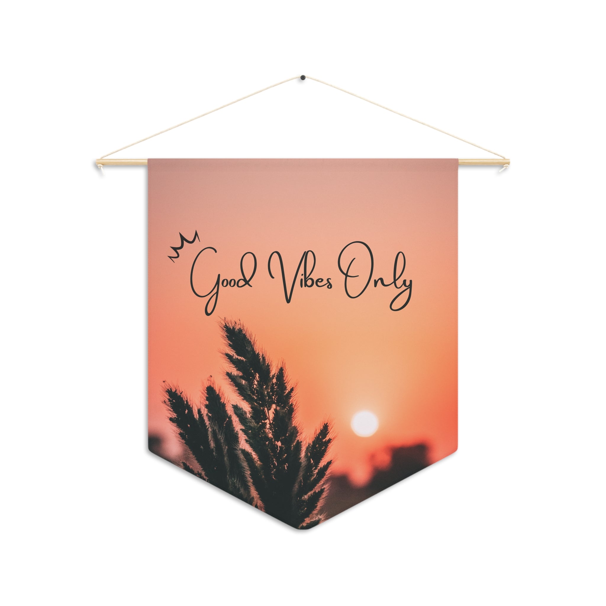 Good Vibes Only | Inspirational Wall Pennant