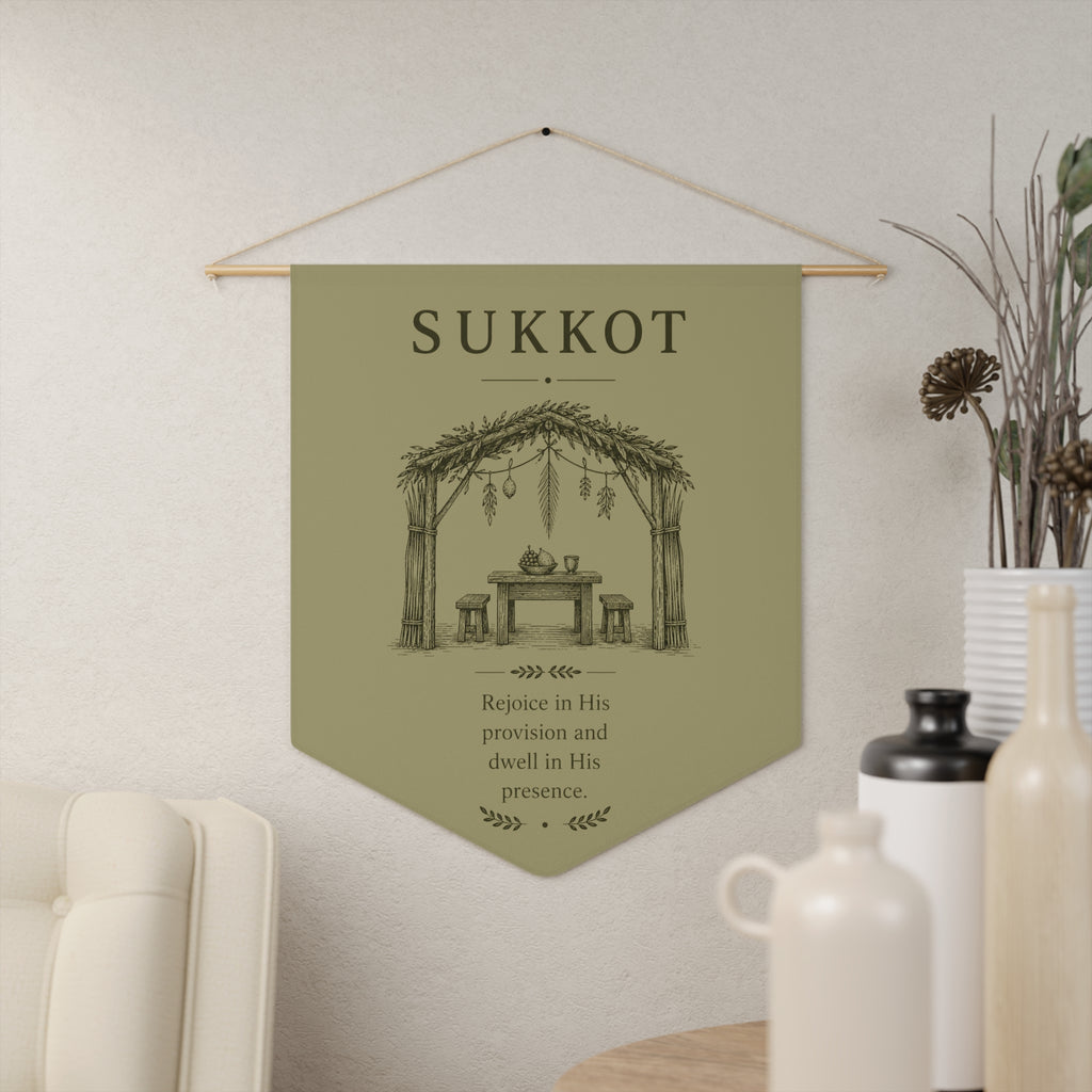 Sukkot Feast of Tabernacles Wall Pennant