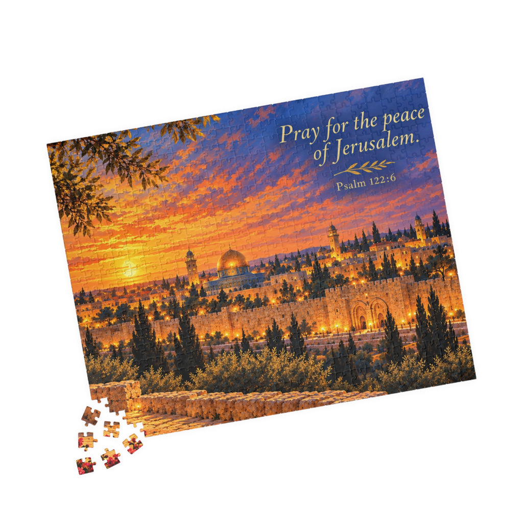 Pray for the Peace of Jerusalem Puzzle – Psalm 122:6 Adult & Teen Jerusalem Art Puzzle | 110–1014 Pieces