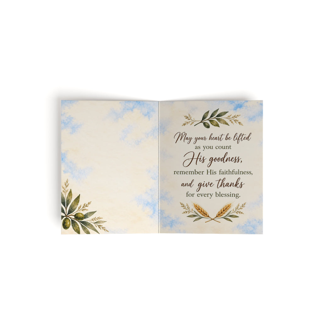 May His Faithfulness Be Your Joy Greeting Card | Faith-Based Encouragement Card (8, 16, and 24 pcs)