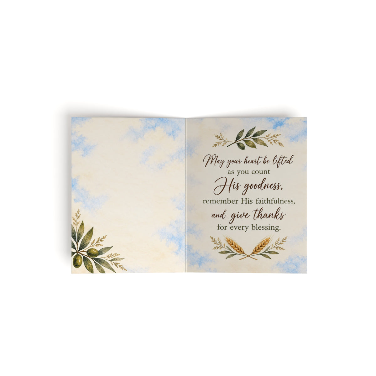 May His Faithfulness Be Your Joy Greeting Card | Faith-Based Encouragement Card (8, 16, and 24 pcs)