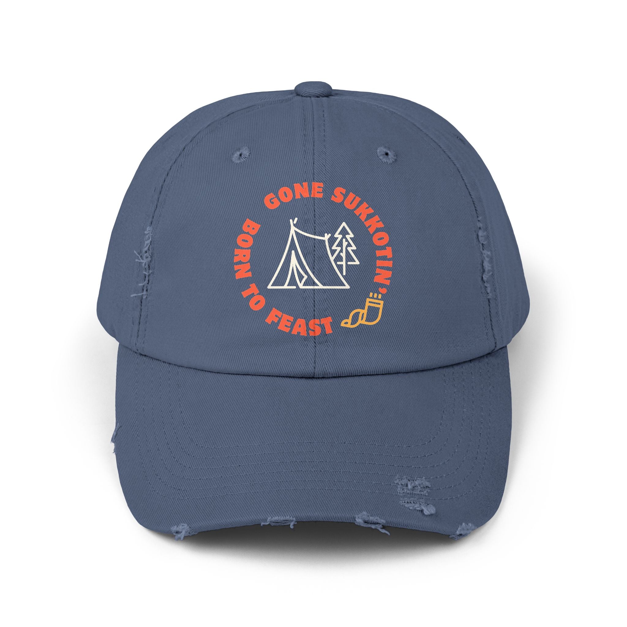 Sukkot Hat | Feast of Tabernacles Cap | Gone Sukkotin Born to Feast | Shofar Hat | Hebrew Roots Apparel | Christian Camping Hat