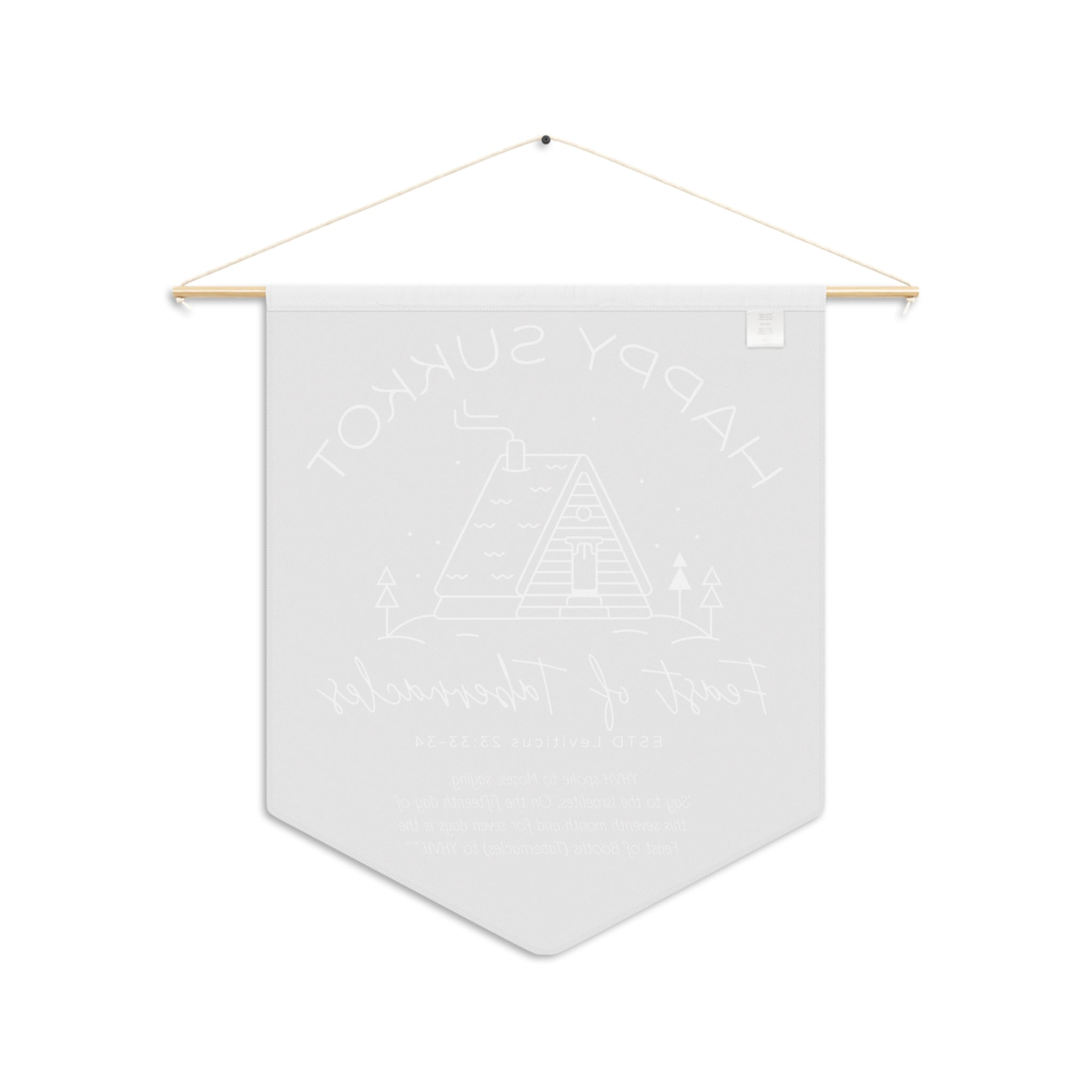Happy Sukkot – Feast of Tabernacles Wall Pennant