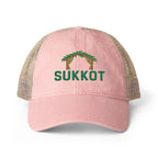 Sukkot Embroidered Meshback Cap