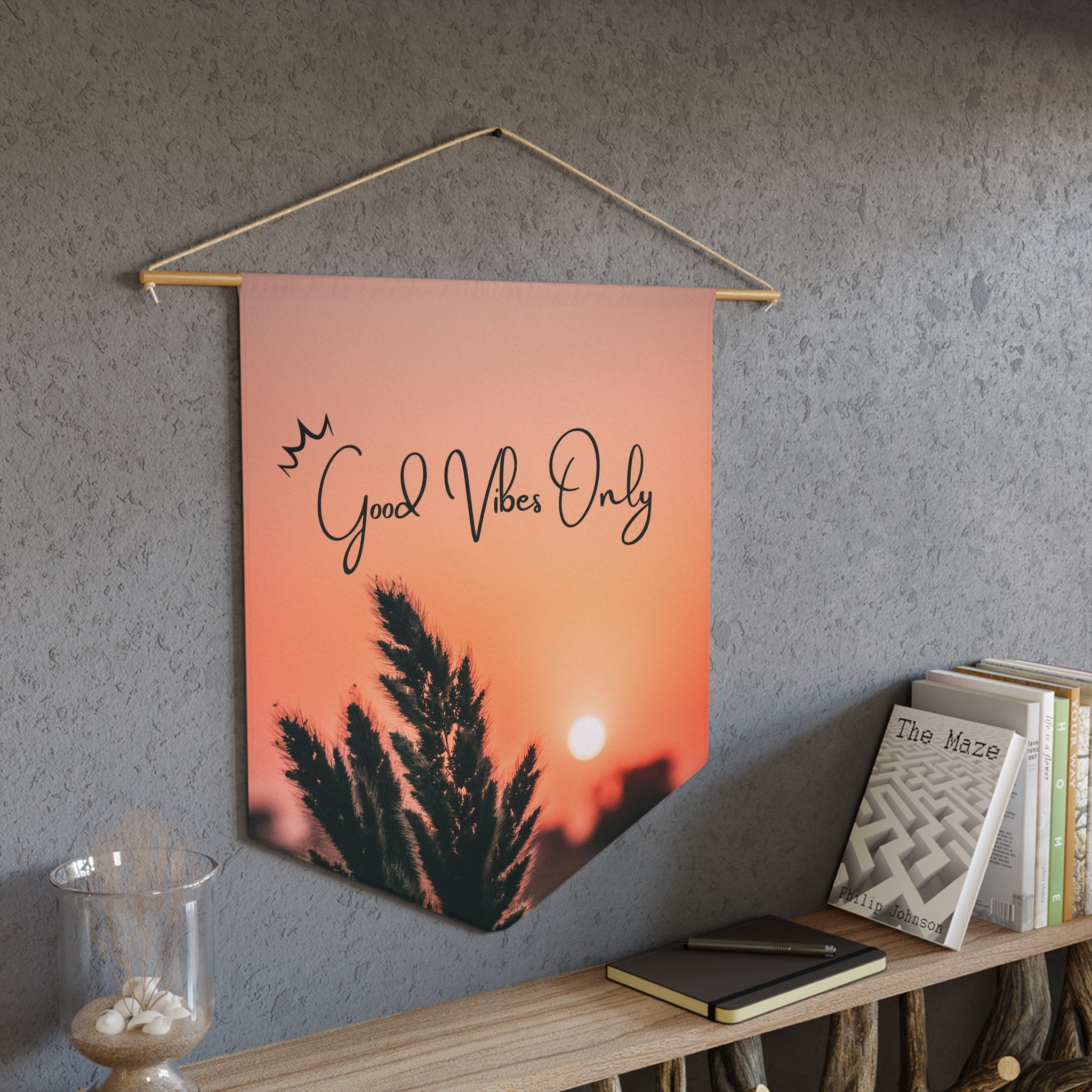 Good Vibes Only | Inspirational Wall Pennant