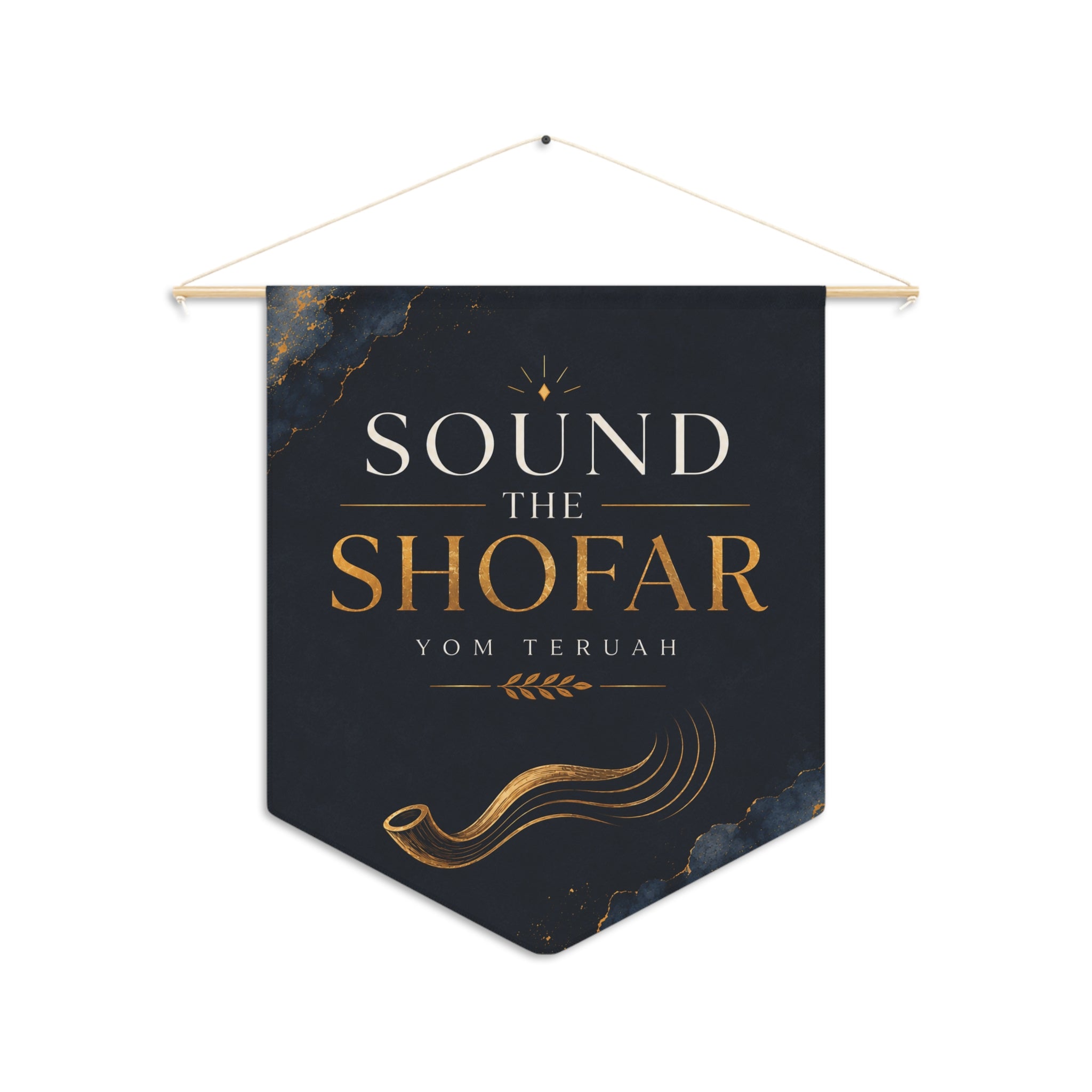Sound the Shofar | Yom Teruah Wall Pennant
