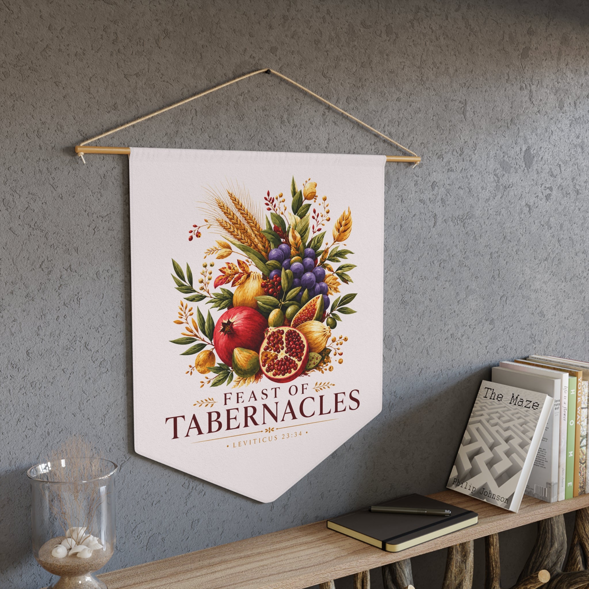 Feast of Tabernacles | Sukkot Harvest Wall Pennant