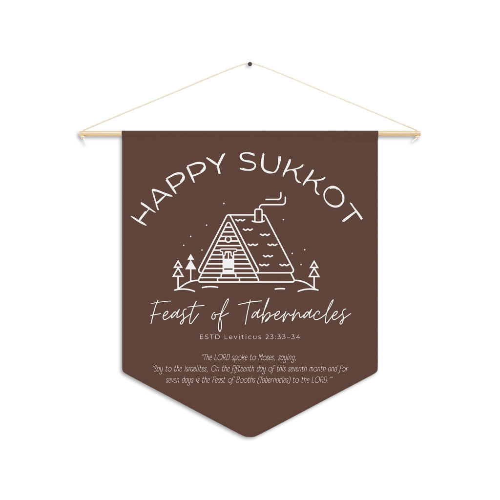 Happy Sukkot | Feast of Tabernacles Wall Pennant