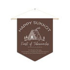 Happy Sukkot | Feast of Tabernacles Wall Pennant