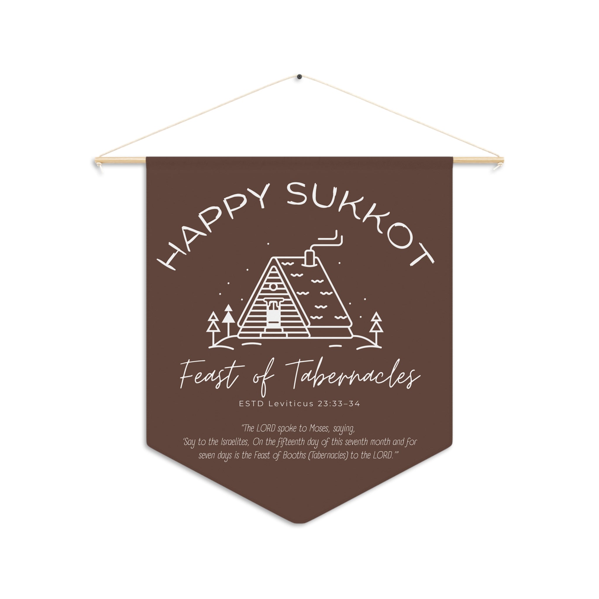 Happy Sukkot | Feast of Tabernacles Wall Pennant