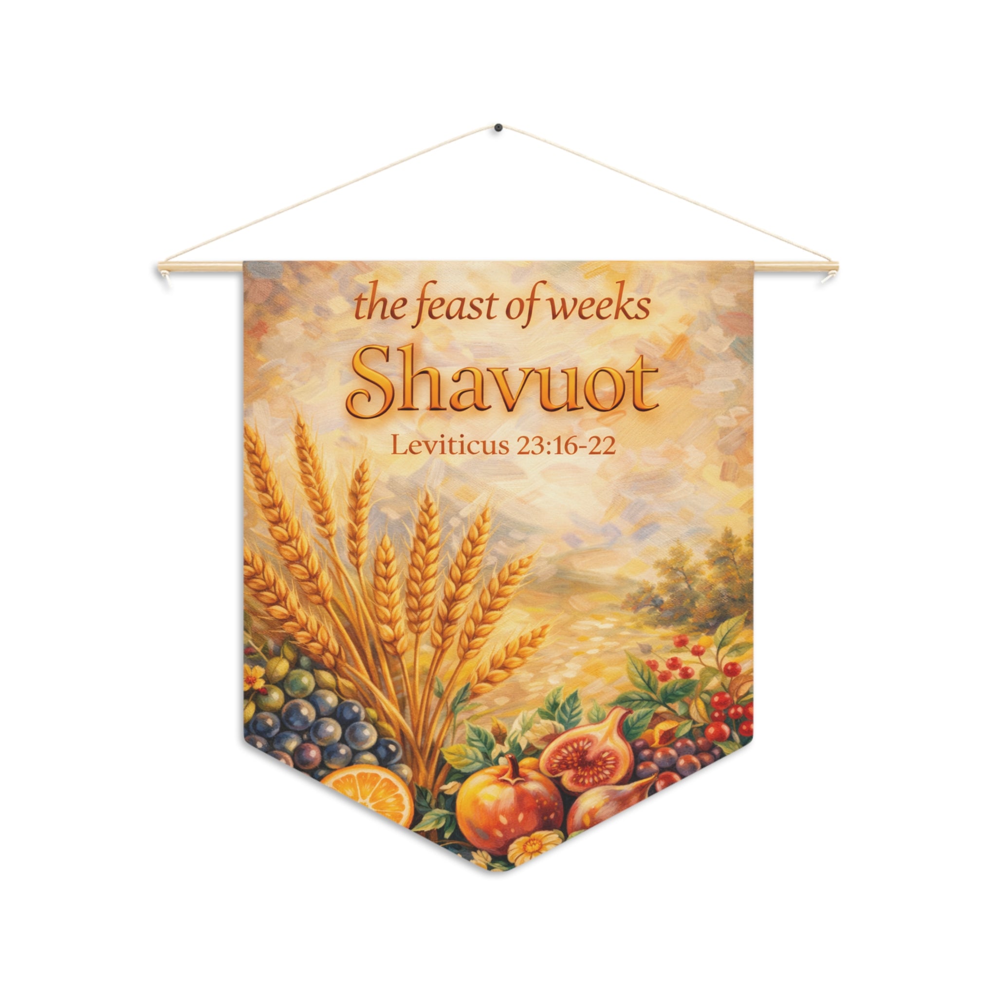 Shavuot | Feast of Weeks Wall Pennant