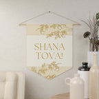 Shana Tova | Gold Pomegranate Botanical Wall Pennant