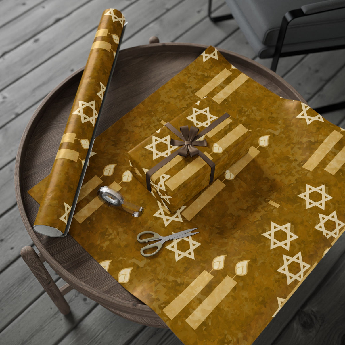 Gold Feast Day Wrapping Paper