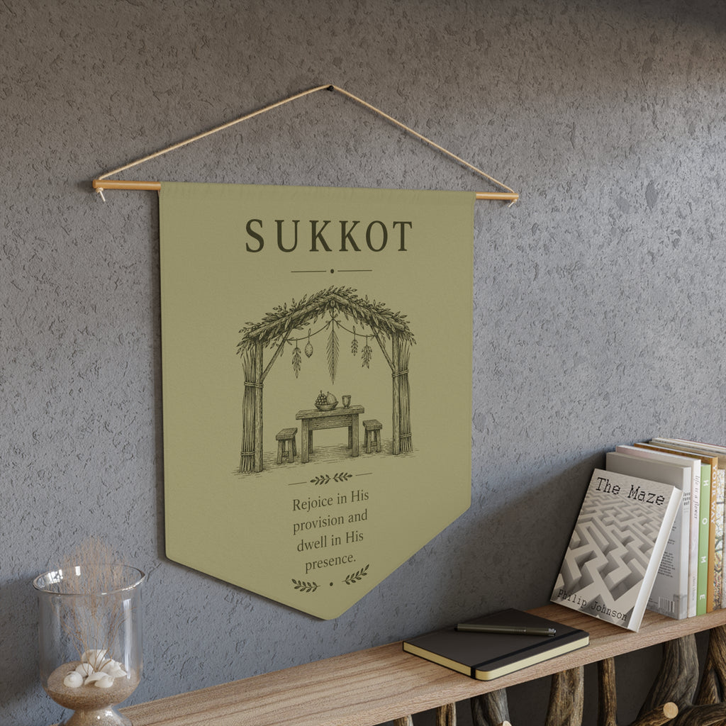 Sukkot Feast of Tabernacles Wall Pennant