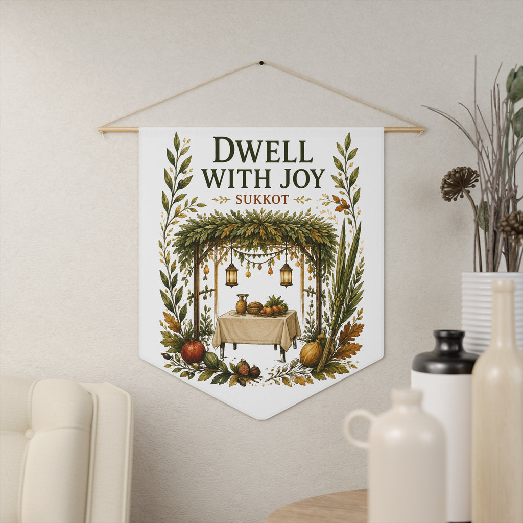Dwell With Joy | Sukkot Pennant