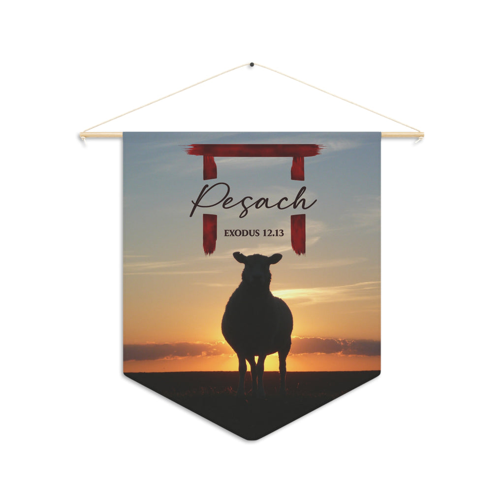 Pesach | Exodus 12:13 Wall Pennant