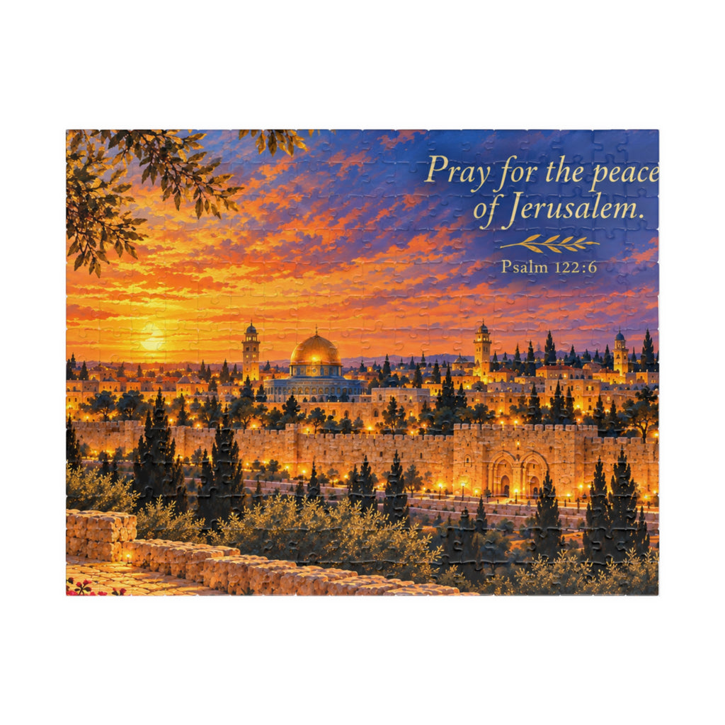 Pray for the Peace of Jerusalem Puzzle – Psalm 122:6 Adult & Teen Jerusalem Art Puzzle | 110–1014 Pieces