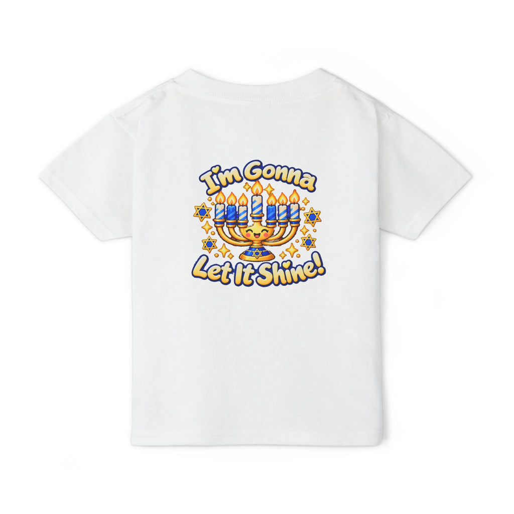 Toddler T‑Shirt — “This Little of Mine” Hanukkah Menorah Baby Tee (I’m Gonna Let It Shine!)