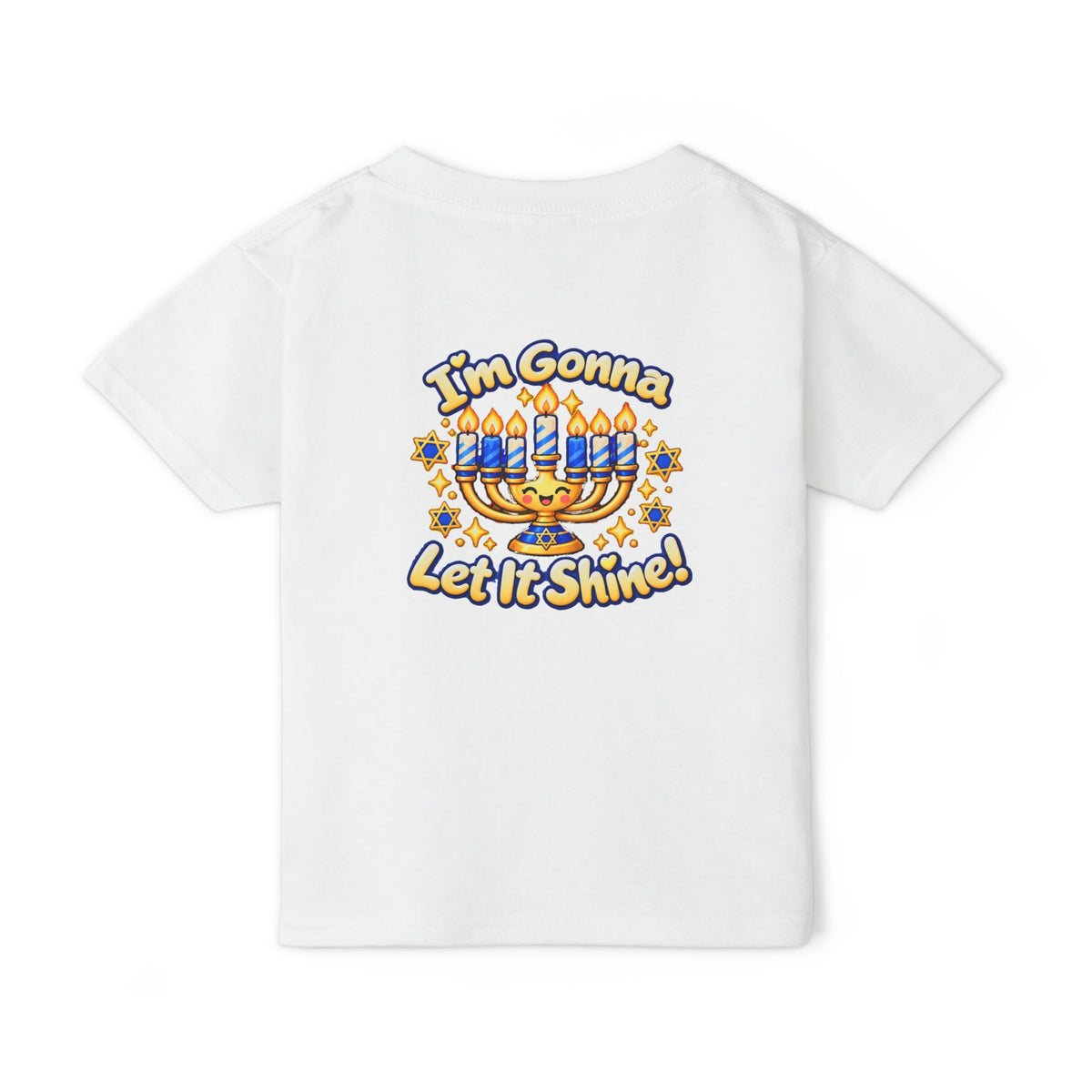 Toddler T‑Shirt — “This Little of Mine” Hanukkah Menorah Baby Tee (I’m Gonna Let It Shine!)