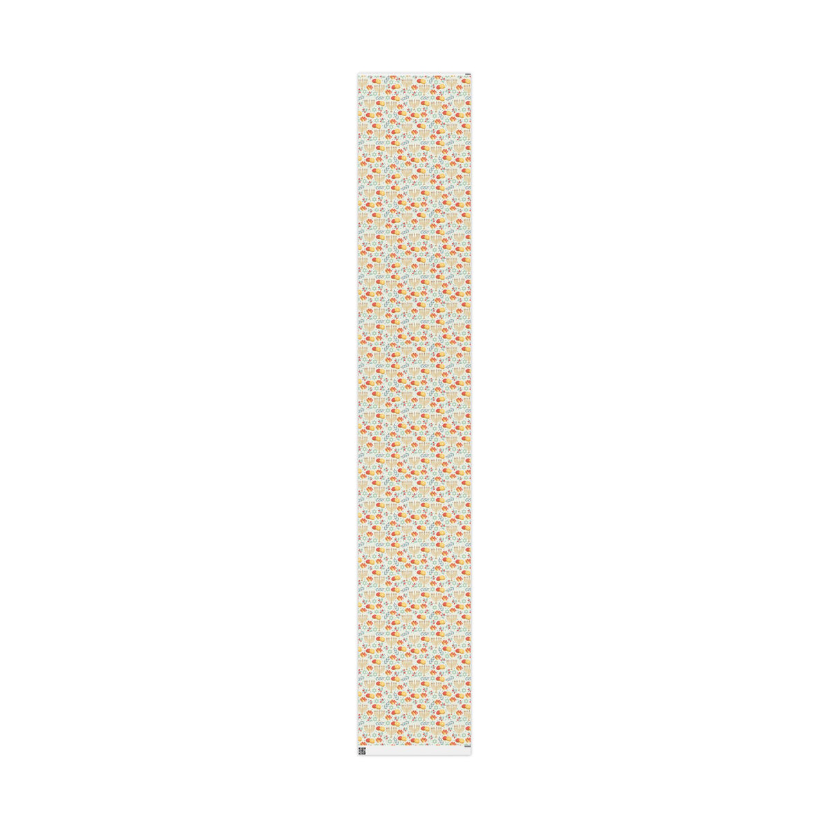 Hanukkah Wrapping Paper - Cream Judaica Gift Wrap with Menorahs & Olive Branches