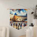 Jerusalem | Western Wall Watercolor Wall Pennant
