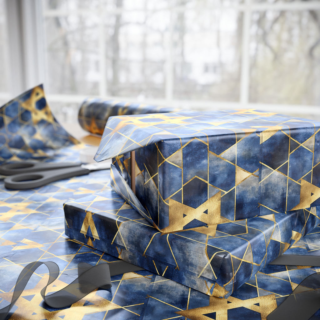 Judaica Holiday Gift Wrap  - Star of David Gift Wrapping Paper