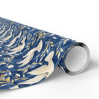 Peace Dove Wrapping Paper | Blue & Gold Judaica Gift Wrap