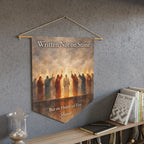 Written Not on Stone, But on Hearts of Fire | Shavuot Wall Pennant