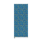 Hanukkah Wrapping Paper - Blue Gift Wrap with Menorahs