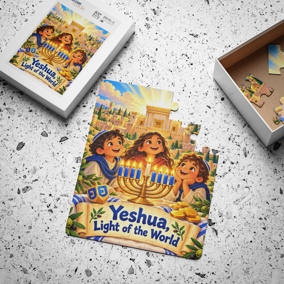 Hanukkah Family Lights – 30-Piece Festival of Lights Puzzle for Older Kids