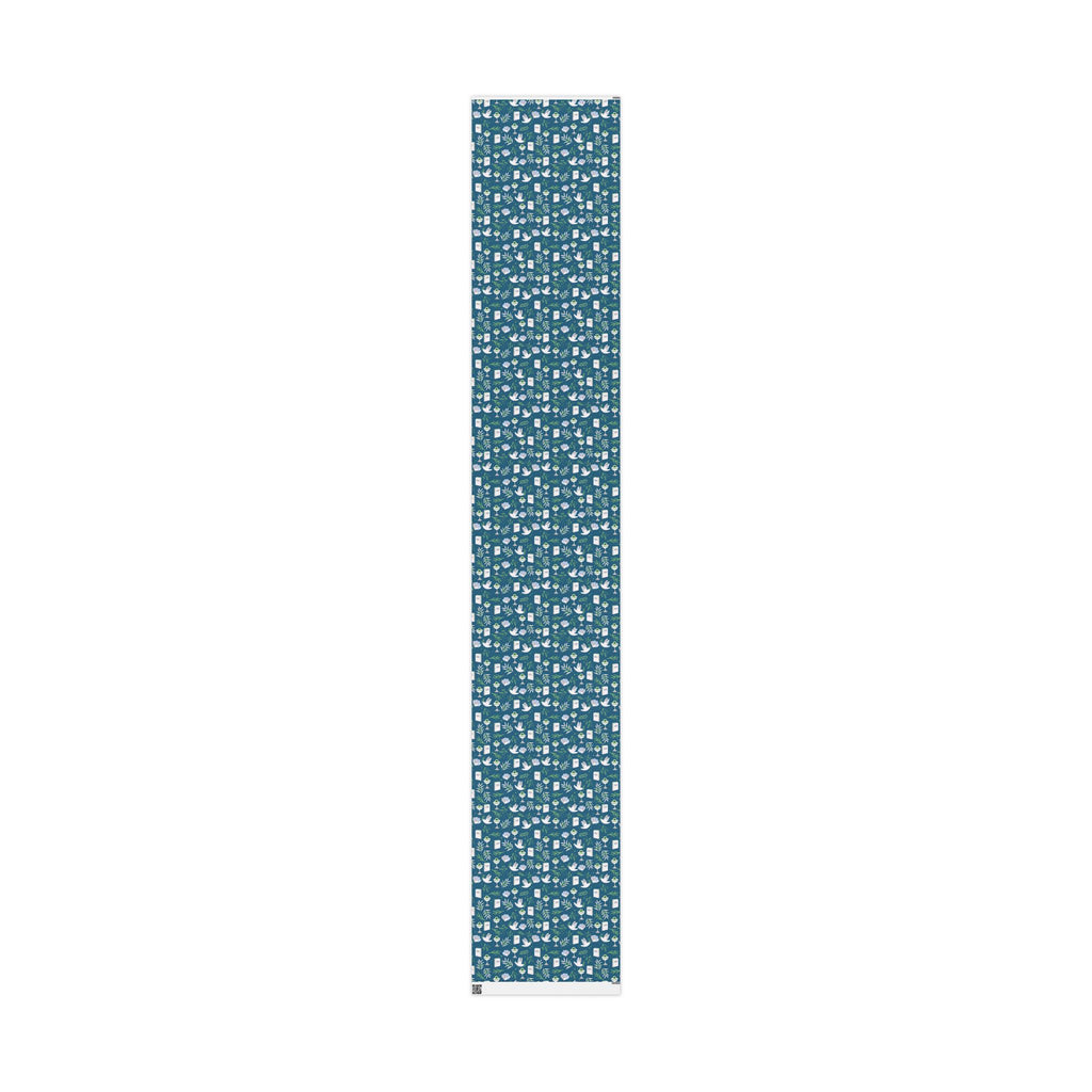 Dove & Olive Branch Gift Wrap with Torah Scrolls | Bar Mitzvah, Bat Mitzvah, Wedding, Holiday Gift Wrap