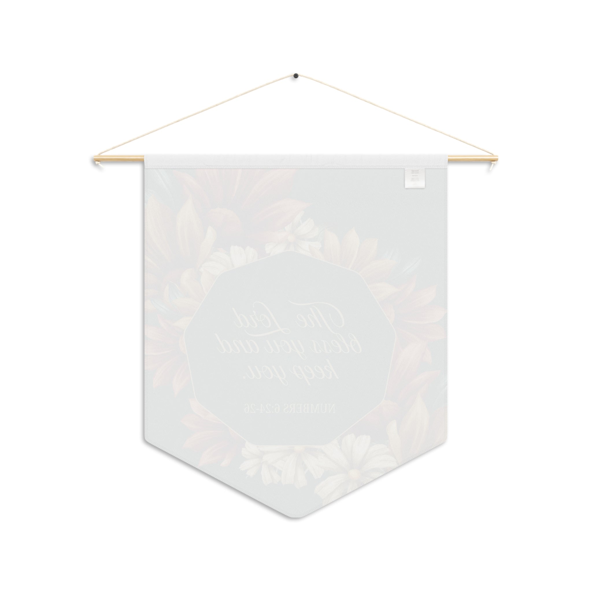 The LORD Bless You and Keep You | Numbers 6:24–26 Wall Pennant