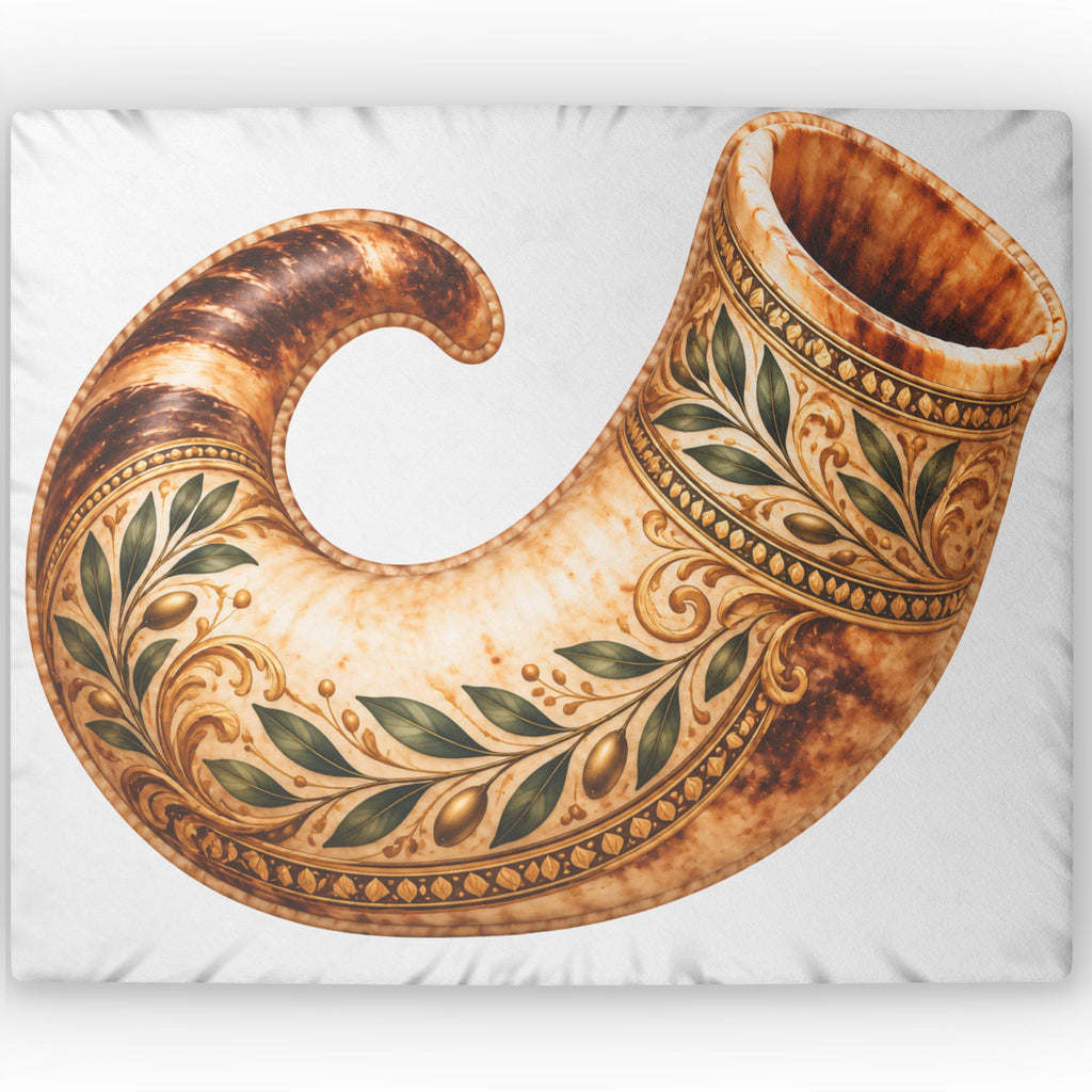 Hear the Sound Shofar Shaped Pillow | Yom Teruah Décor