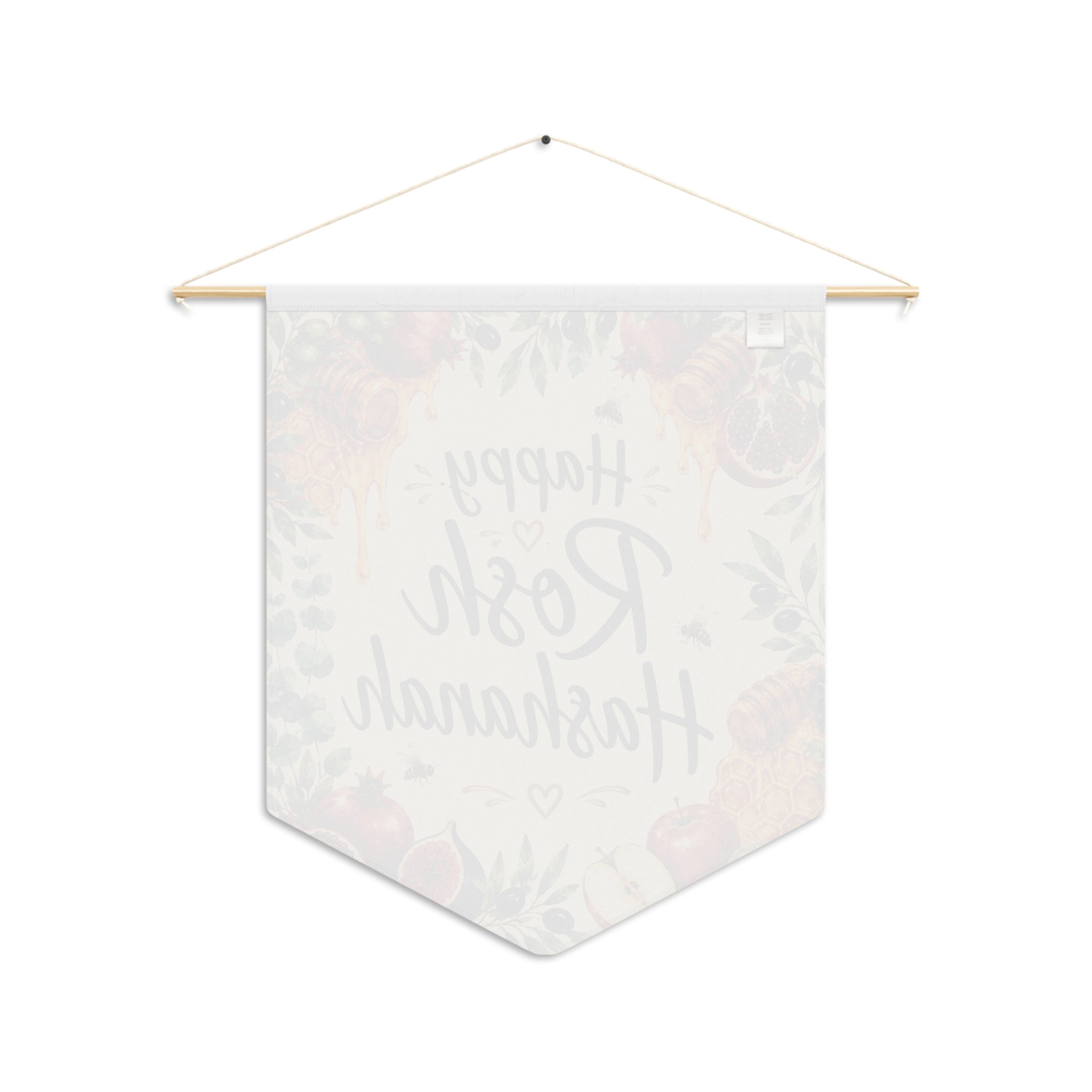 Happy Rosh Hashanah | Honey & Pomegranate Wall Pennant