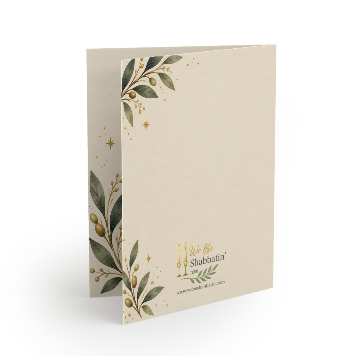 Joy Peace Light Hanukkah Card | Festival of Lights Greeting Card | Faith-Based Hanukkah Cards (8, 16, and 24 pcs)