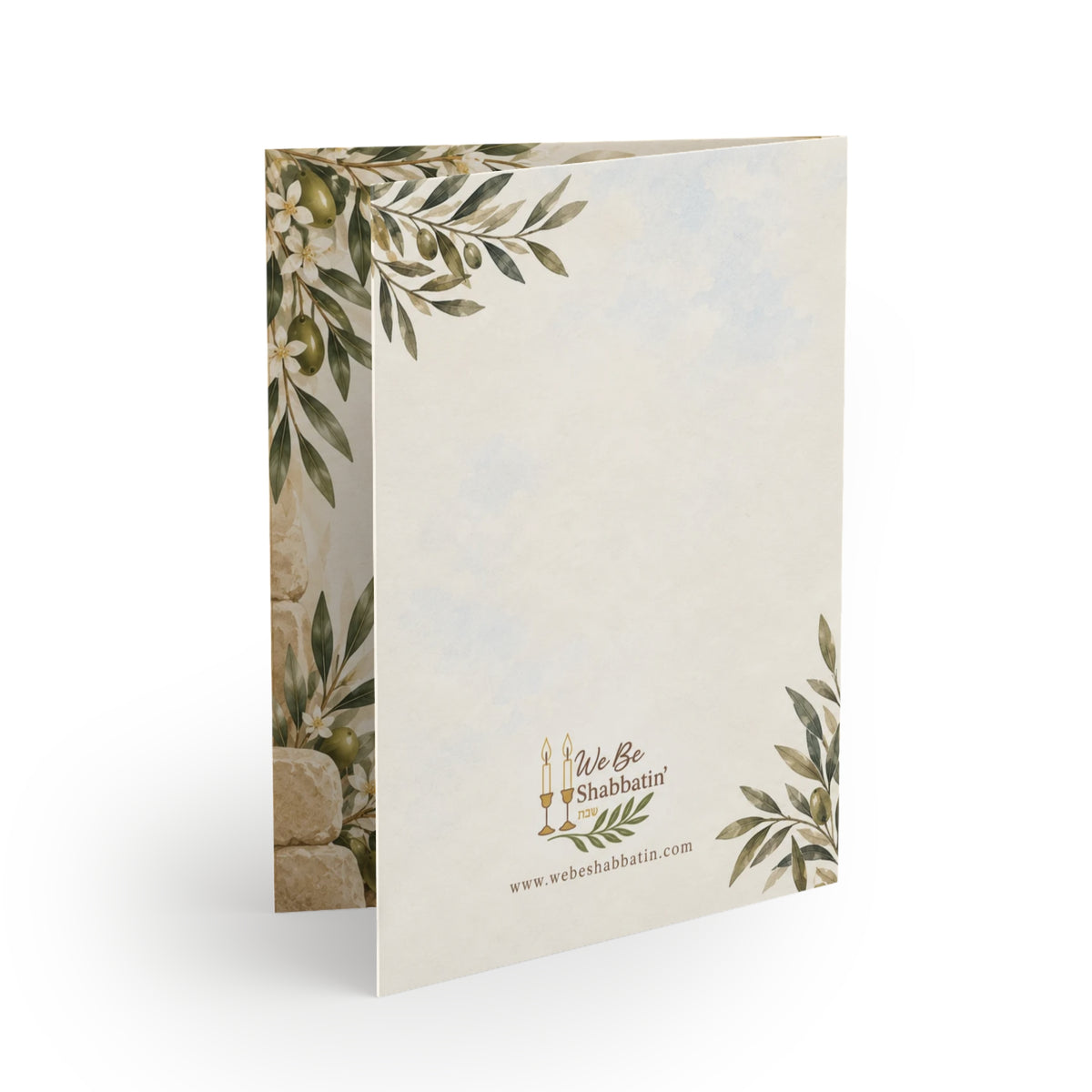 Jerusalem Overlook Shalom Greeting Card | Faith-Based Encouragement Card (8, 16, and 24 pcs)