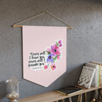 Never Will I Leave You | Hebrews 13:5 Wall Pennant