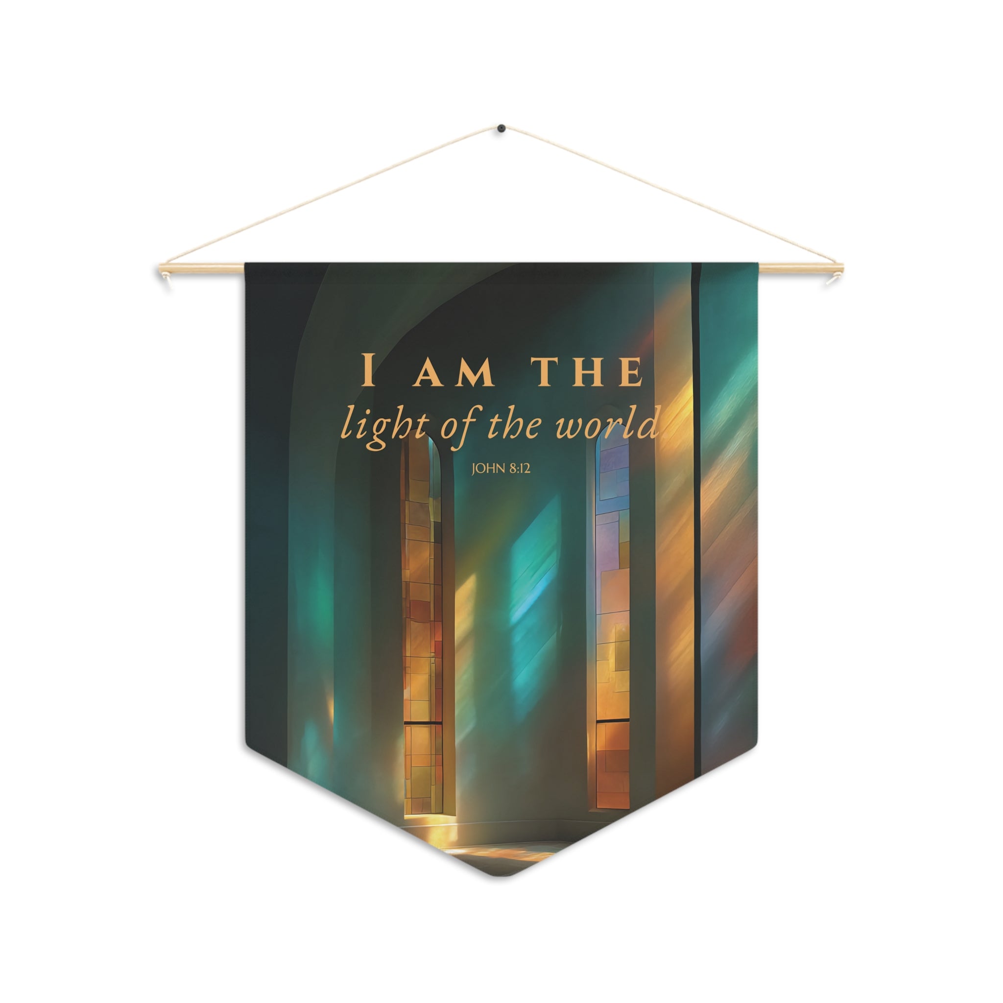 I Am the Light of the World | John 8:12 Wall Pennant