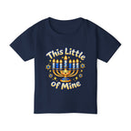 Toddler T‑Shirt — “This Little of Mine” Hanukkah Menorah Baby Tee (I’m Gonna Let It Shine!)