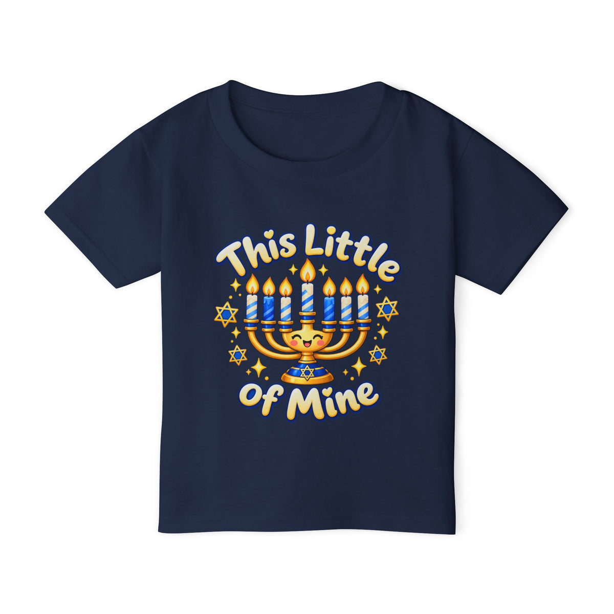 Toddler T‑Shirt — “This Little of Mine” Hanukkah Menorah Baby Tee (I’m Gonna Let It Shine!)