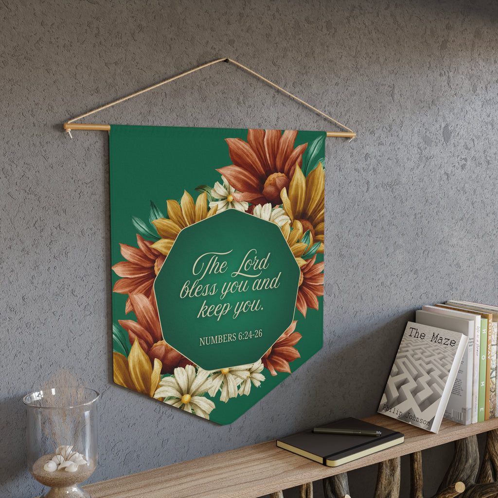 The LORD Bless You and Keep You | Numbers 6:24–26 Wall Pennant