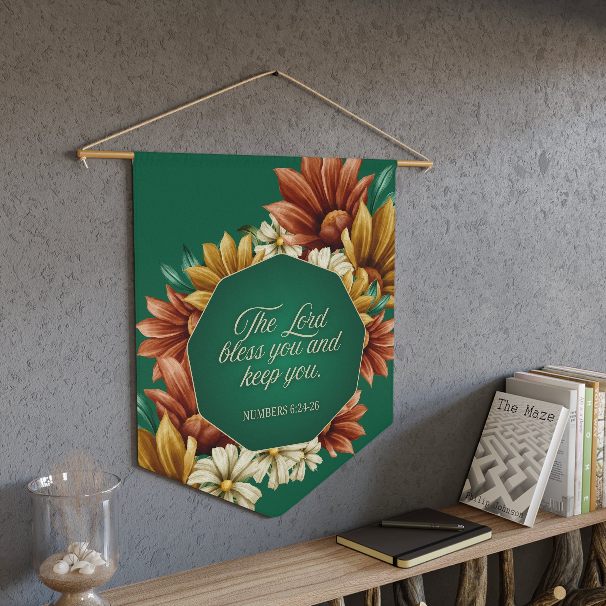 The LORD Bless You and Keep You | Numbers 6:24–26 Wall Pennant