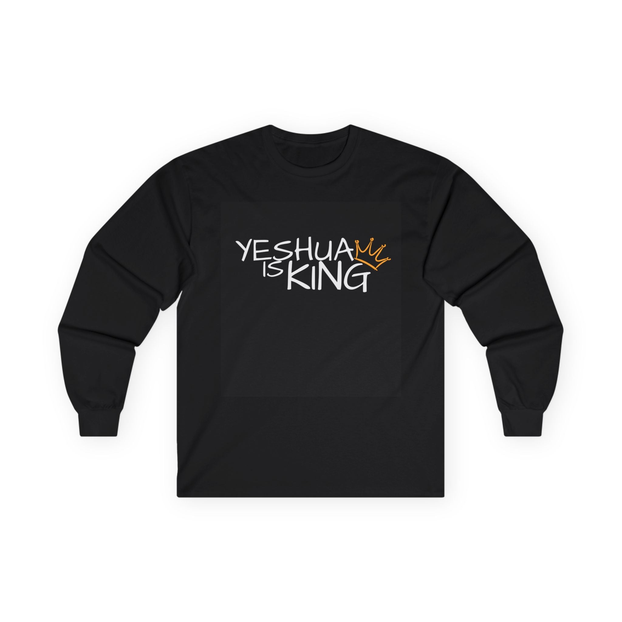 Yeshua is King Long Sleeve Tee - Yeshua Is King, Inspirational Gift, Faith Based Apparel, Bold Faith Statement
