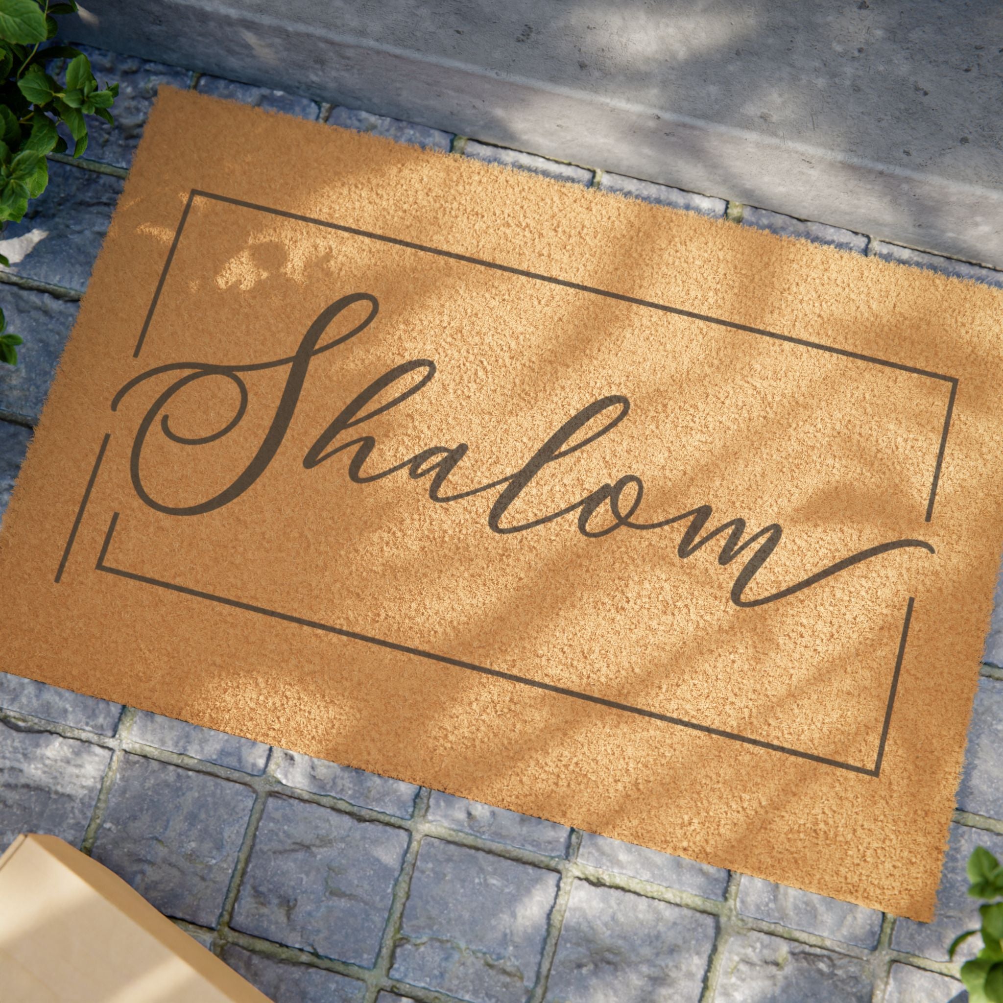 Welcoming Shalom Doormat