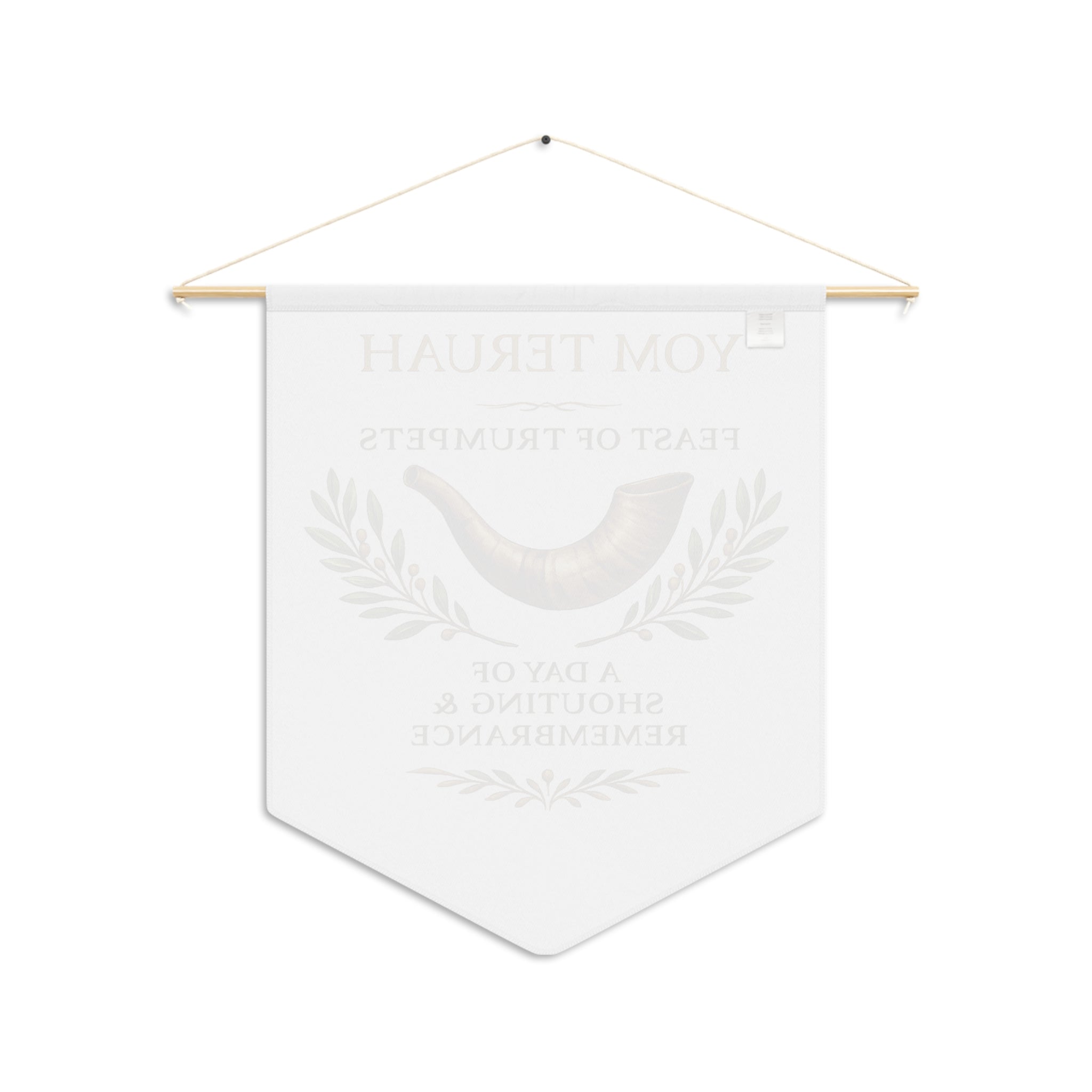 Yom Teruah | Feast of Trumpets Shofar Wall Pennant